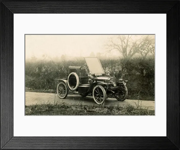 Framed Print : Thought to be a C1904 Brown 8-10 Veteran Car, England Framed Print : Thought to be a C1904 Brown 8-10 Veteran Car, England