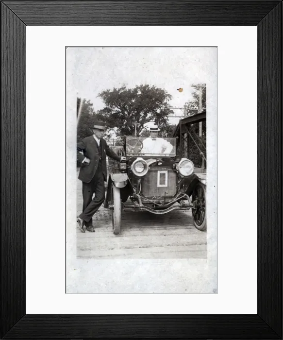 Framed Print : 1911 Overland Vintage Car, USA Framed Print : 1911 Overland Vintage Car, USA