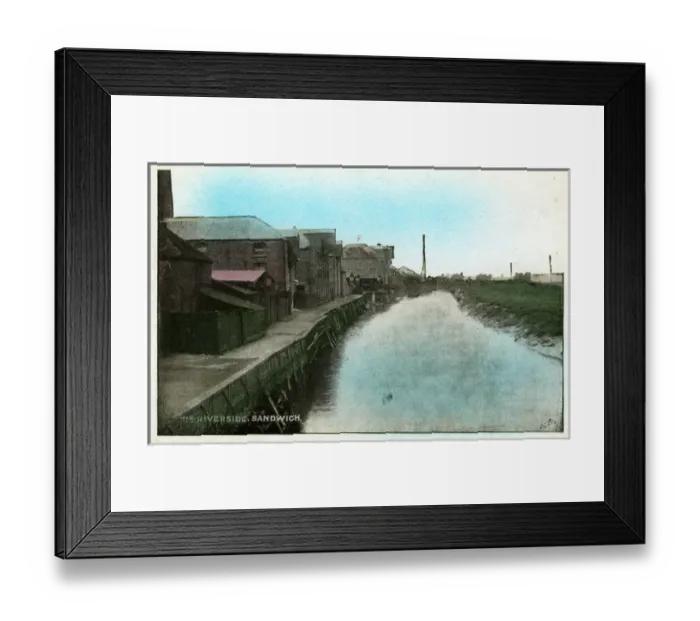 Framed Print : The Riverside, Sandwich, England Framed Print : The Riverside, Sandwich, England