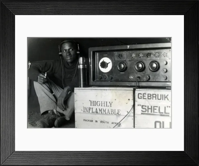 Framed Print : 1938 Experimental Radio Broadcast from Grahamstown, Maclear Framed Print : 1938 Experimental Radio Broadcast from Grahamstown, Maclear