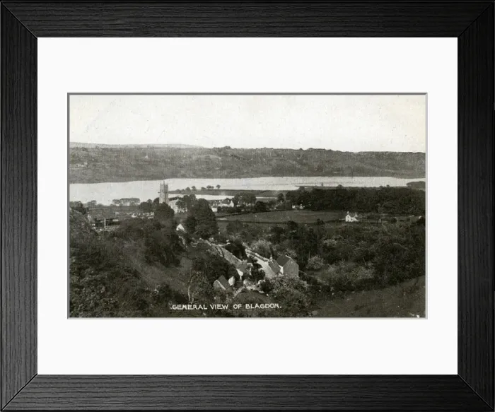 Framed Print : General View, Blagdon, England Framed Print : General View, Blagdon, England