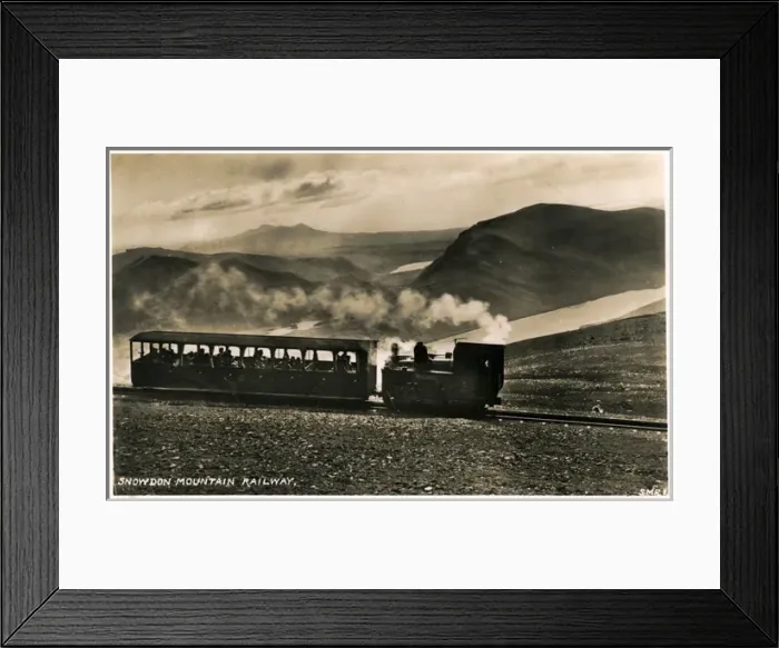 Framed Print : Narrow Gauge Mountain Railway Train, Snowdon, Llanberis, Wal Framed Print : Narrow Gauge Mountain Railway Train, Snowdon, Llanberis, Wal