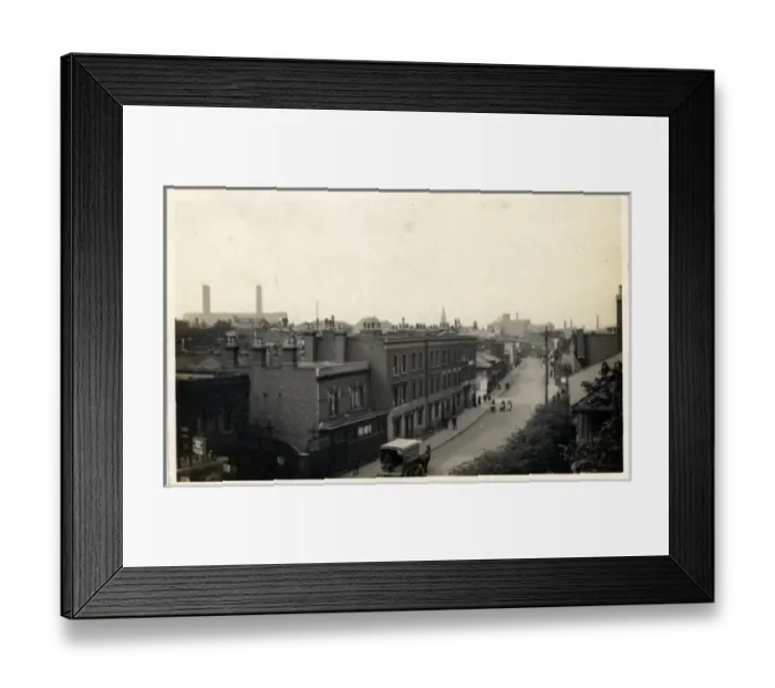 Framed Print : Street View, Nottingham, England Framed Print : Street View, Nottingham, England