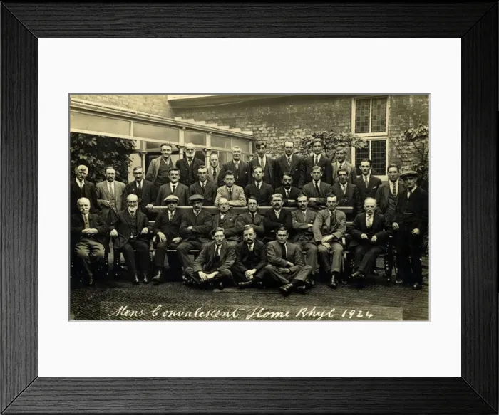Framed Print : Mens Convalescent Home, Rhyll, Wales