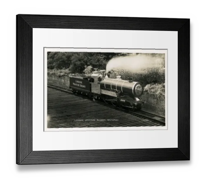 Framed Print : Lakeside Miniature Railway, Southport, England Framed Print : Lakeside Miniature Railway, Southport, England