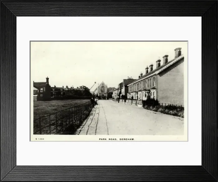 Framed Print : Park Road, Dereham, England Framed Print : Park Road, Dereham, England