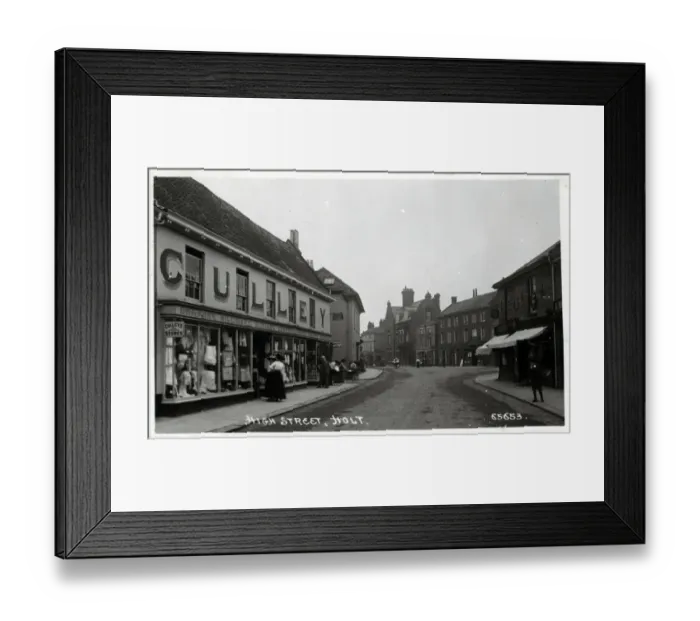 Framed Print : Market Place, Holt, England Framed Print : Market Place, Holt, England