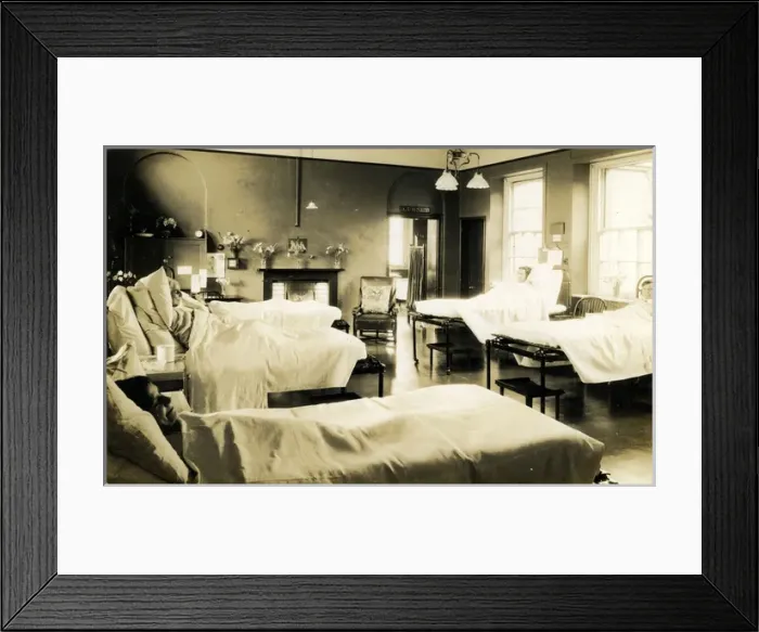 Framed Print : Hospital Ward, Unknown Location, England Framed Print : Hospital Ward, Unknown Location, England