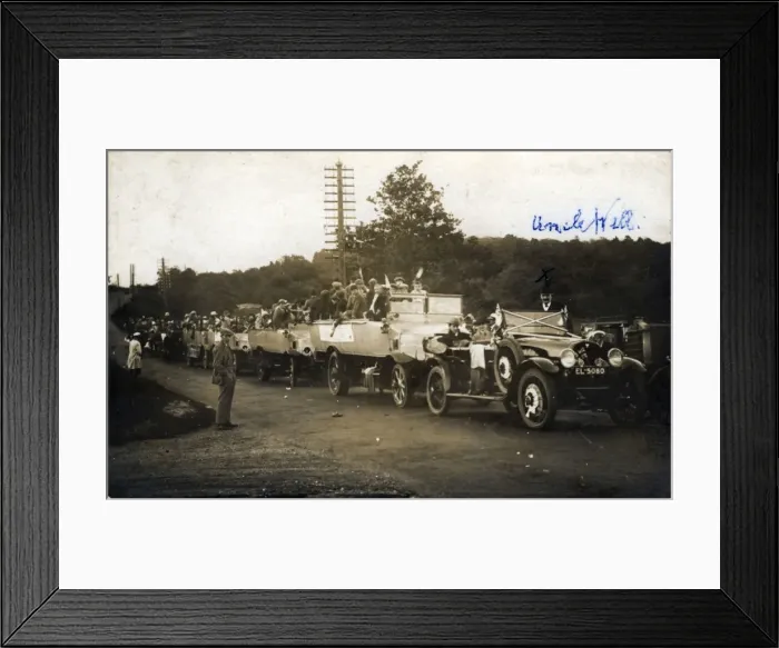 Framed Print : Charabanc Procession, England Framed Print : Charabanc Procession, England