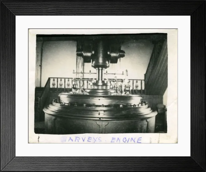 Framed Print : Interior Harveys Engine House, East Pool Mine, Pool Framed Print : Interior Harveys Engine House, East Pool Mine, Pool