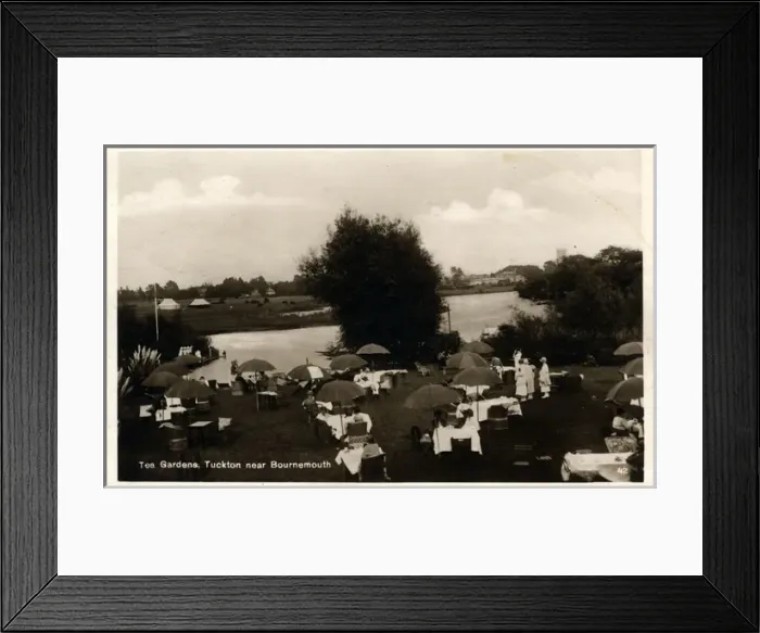 Framed Print : The Tea Gardens, Tuckton, Bournemouth, England Framed Print : The Tea Gardens, Tuckton, Bournemouth, England