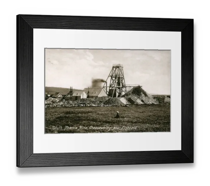 Framed Print : South Phoenix Tin Mine, Cheesewring, Liskeard, England Framed Print : South Phoenix Tin Mine, Cheesewring, Liskeard, England