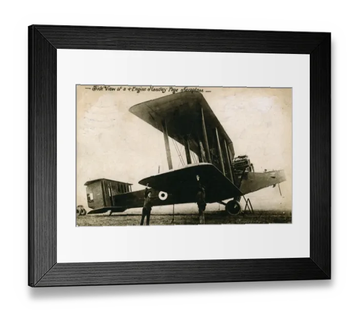 Framed Print : 4-Engine Handly Paige Biplane, England