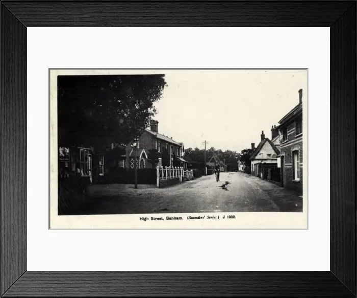 Framed Print : Crown Street, Banham, Norwich, England Framed Print : Crown Street, Banham, Norwich, England