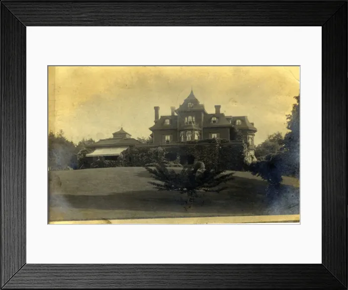 Framed Print : Fine House, Thought to be at Newport, USA Framed Print : Fine House, Thought to be at Newport, USA