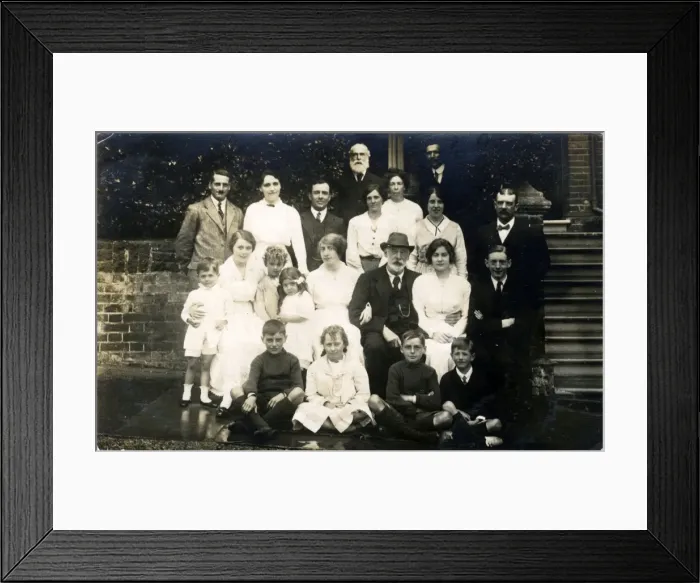Framed Print : Group of People, Very possibly Hastings, England Framed Print : Group of People, Very possibly Hastings, England