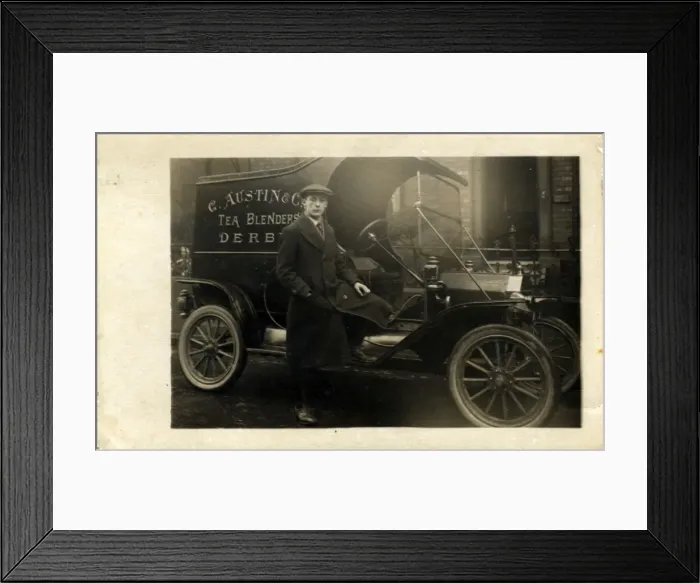 Framed Print : Model T Ford Vintage Van - G Austin & Co, Tea Blenders, Derb Framed Print : Model T Ford Vintage Van - G Austin & Co, Tea Blenders, Derb