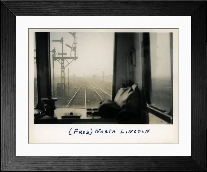 Framed Print : View from Railway Locomotive Cab, North Lincoln, England Framed Print : View from Railway Locomotive Cab, North Lincoln, England