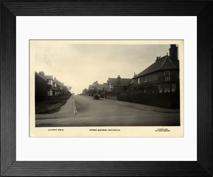 Framed Print : Derby Avenue, Skegness, England Framed Print : Derby Avenue, Skegness, England
