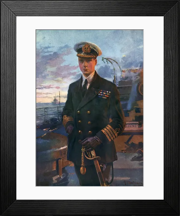 Framed Print : The Prince of Wales by Fortunino Matania Framed Print : The Prince of Wales by Fortunino Matania