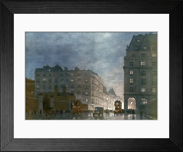 Framed Print : Outside the Ritz, 1920 by Cecil King Framed Print : Outside the Ritz, 1920 by Cecil King