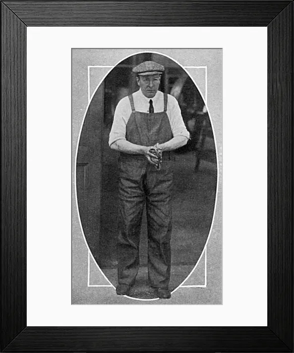 Framed Print : Lord Norbury as a munition worker Framed Print : Lord Norbury as a munition worker