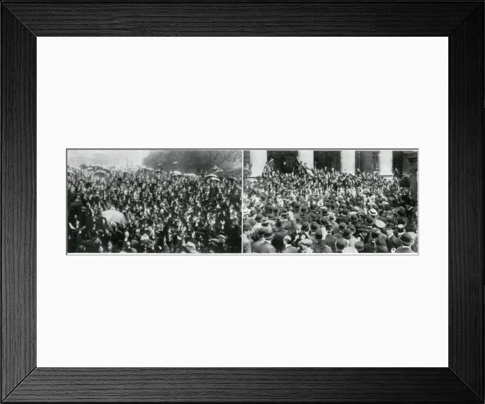Framed Print : WW1 - Demonstrations in London in favour of Alien Internment Framed Print : WW1 - Demonstrations in London in favour of Alien Internment