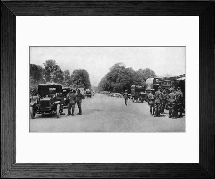 Framed Print : WW1 - Private and Commercial Vehicles Commandeered Framed Print : WW1 - Private and Commercial Vehicles Commandeered