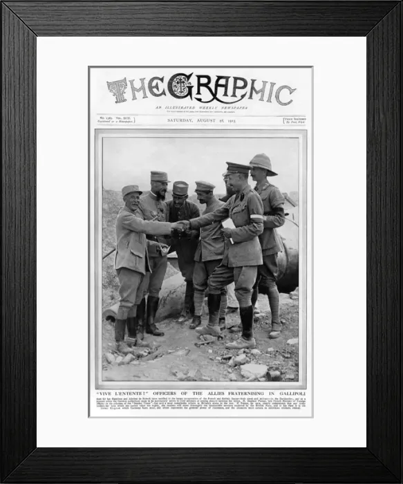 Framed Print : French and British forces in the Dardanelles during WWI Framed Print : French and British forces in the Dardanelles during WWI