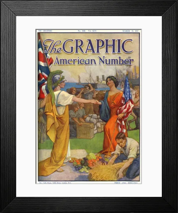 Framed Print : America joins the First World War Framed Print : America joins the First World War