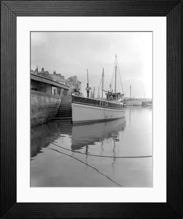 Framed Print : Large boat in Brixham Harbour, Devon Framed Print : Large boat in Brixham Harbour, Devon