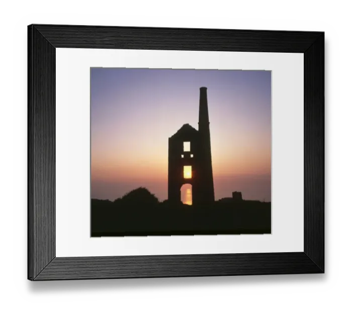 Framed Print : Engine house at Carn Galver tin mine, Cornwall Framed Print : Engine house at Carn Galver tin mine, Cornwall
