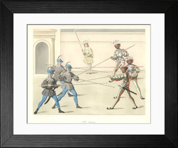 Framed Print : Scene at a festival in Nuremburg, a tournament Framed Print : Scene at a festival in Nuremburg, a tournament