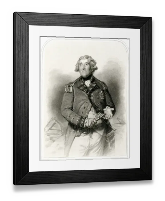 Framed Print : George Augustus Eliott, Lord and 1st Baron of Heathfield Framed Print : George Augustus Eliott, Lord and 1st Baron of Heathfield