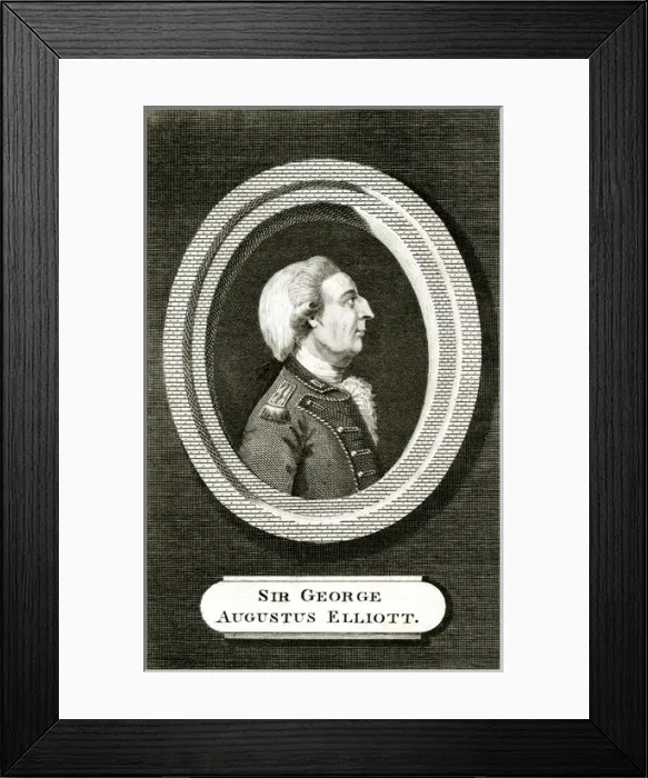 Framed Print : George Augustus Eliott, Lord and 1st Baron of Heathfield Framed Print : George Augustus Eliott, Lord and 1st Baron of Heathfield