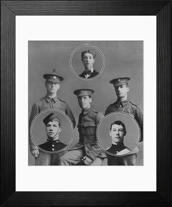 Framed Print : Six brothers fighting in France for Great Britain, Crisps Framed Print : Six brothers fighting in France for Great Britain, Crisps