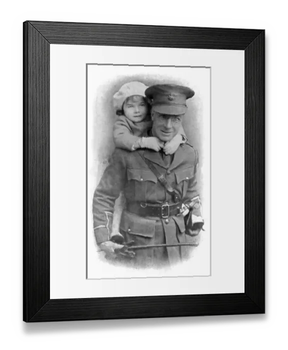 Framed Print : Huntley Wright in khaki Framed Print : Huntley Wright in khaki
