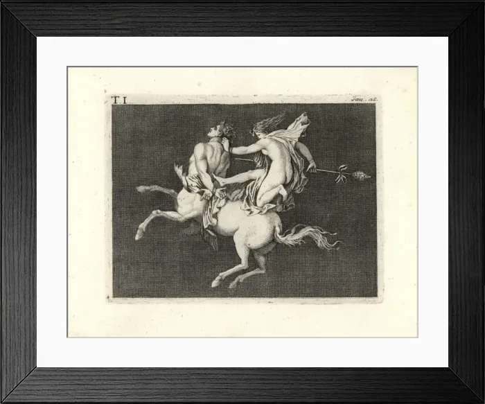 Framed Print : Bacchant subduing a charging centaur Framed Print : Bacchant subduing a charging centaur