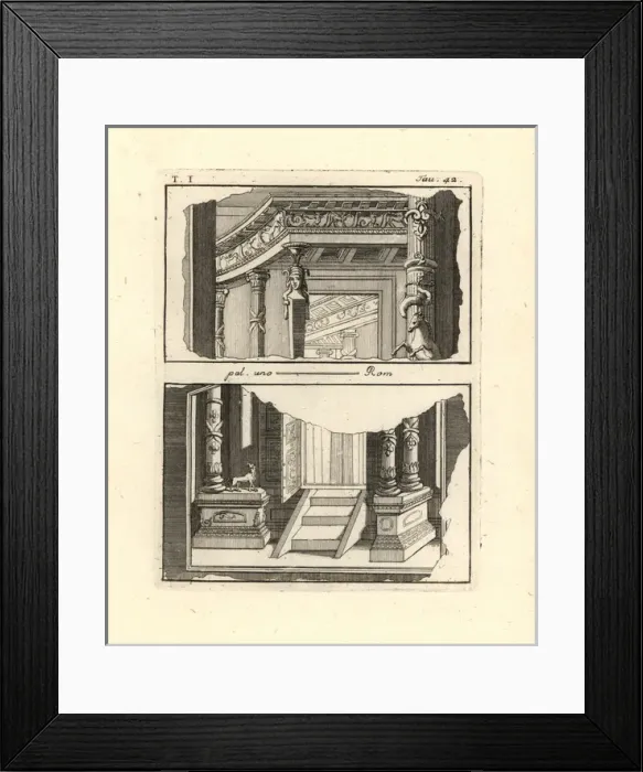 Framed Print : Fragments of different architectural paintings Framed Print : Fragments of different architectural paintings