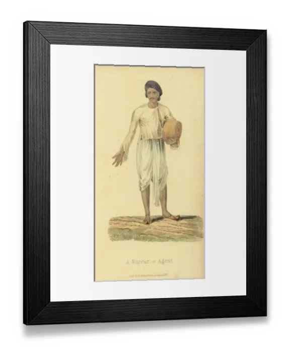 Framed Print : Surcar or Indian agent Framed Print : Surcar or Indian agent