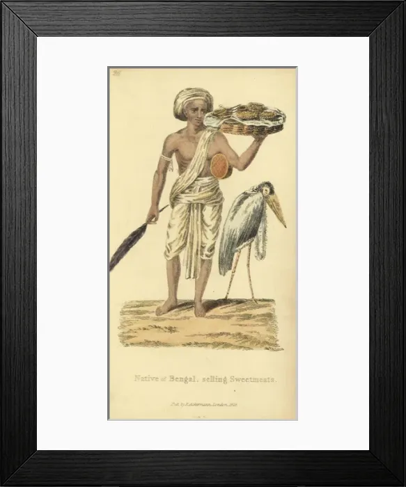 Framed Print : Native of Bengal selling sweetmeats Framed Print : Native of Bengal selling sweetmeats
