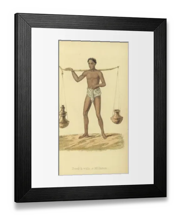 Framed Print : Doodhwala or Indian milkman Framed Print : Doodhwala or Indian milkman