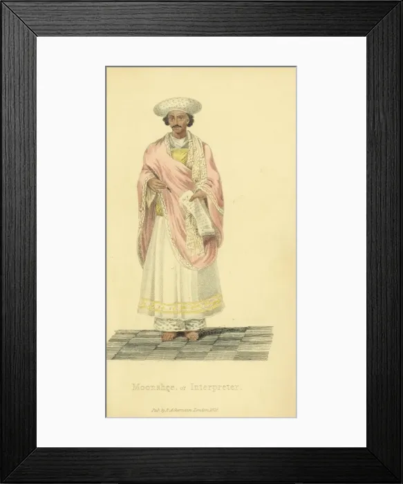 Framed Print : Moonshee, pundit or interpreter