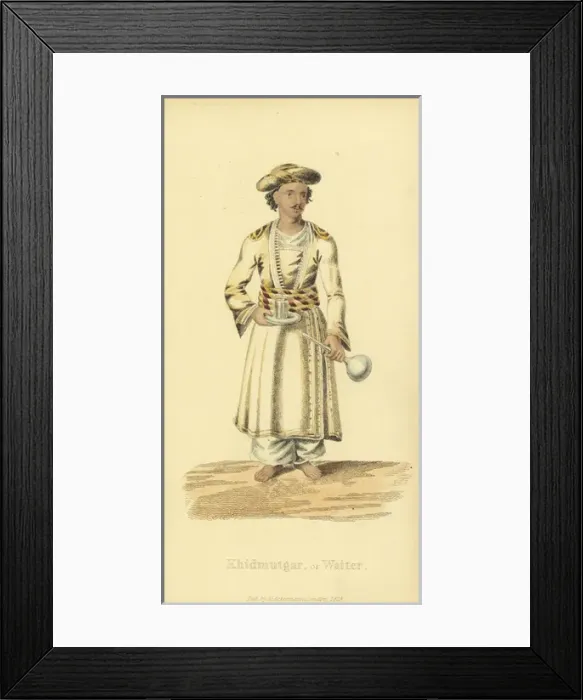 Framed Print : Khidmutgar or waiter Framed Print : Khidmutgar or waiter