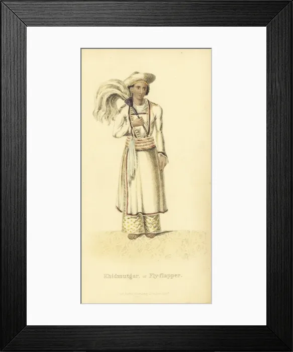 Framed Print : Khidmutgar or fly flapper Framed Print : Khidmutgar or fly flapper