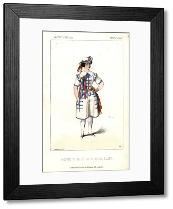 Framed Print : Ballet dancers costume from Le Roi des Halles Framed Print : Ballet dancers costume from Le Roi des Halles