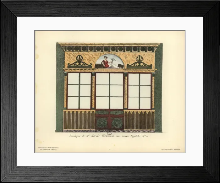 Framed Print : Shopfront of Marais herbalist or apothecary Framed Print : Shopfront of Marais herbalist or apothecary