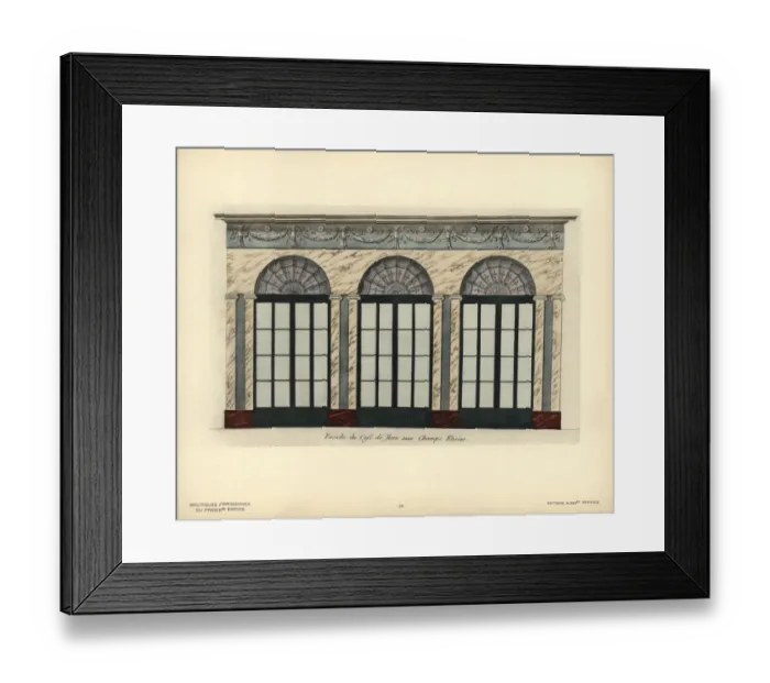 Framed Print : Shopfront of the Cafe de Flore, Champs Elysees Framed Print : Shopfront of the Cafe de Flore, Champs Elysees