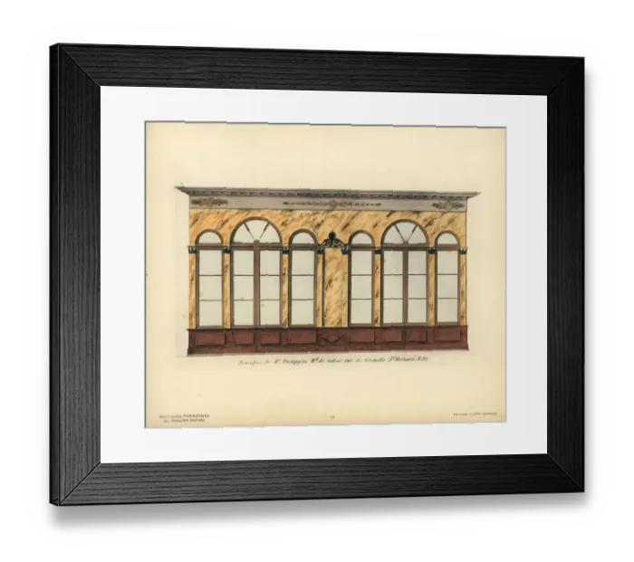 Framed Print : Shopfront of Phelippons tobacco store, Paris, circa 1800 Framed Print : Shopfront of Phelippons tobacco store, Paris, circa 1800