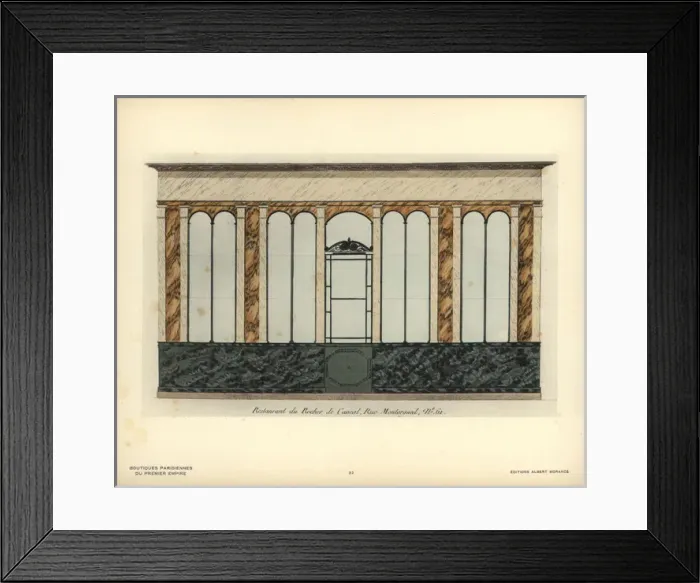Framed Print : Shopfront of the Rocher de Cancal restaurant Framed Print : Shopfront of the Rocher de Cancal restaurant